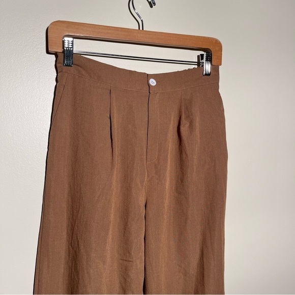 Wide Leg Brown Pants - Picture 2 of 8